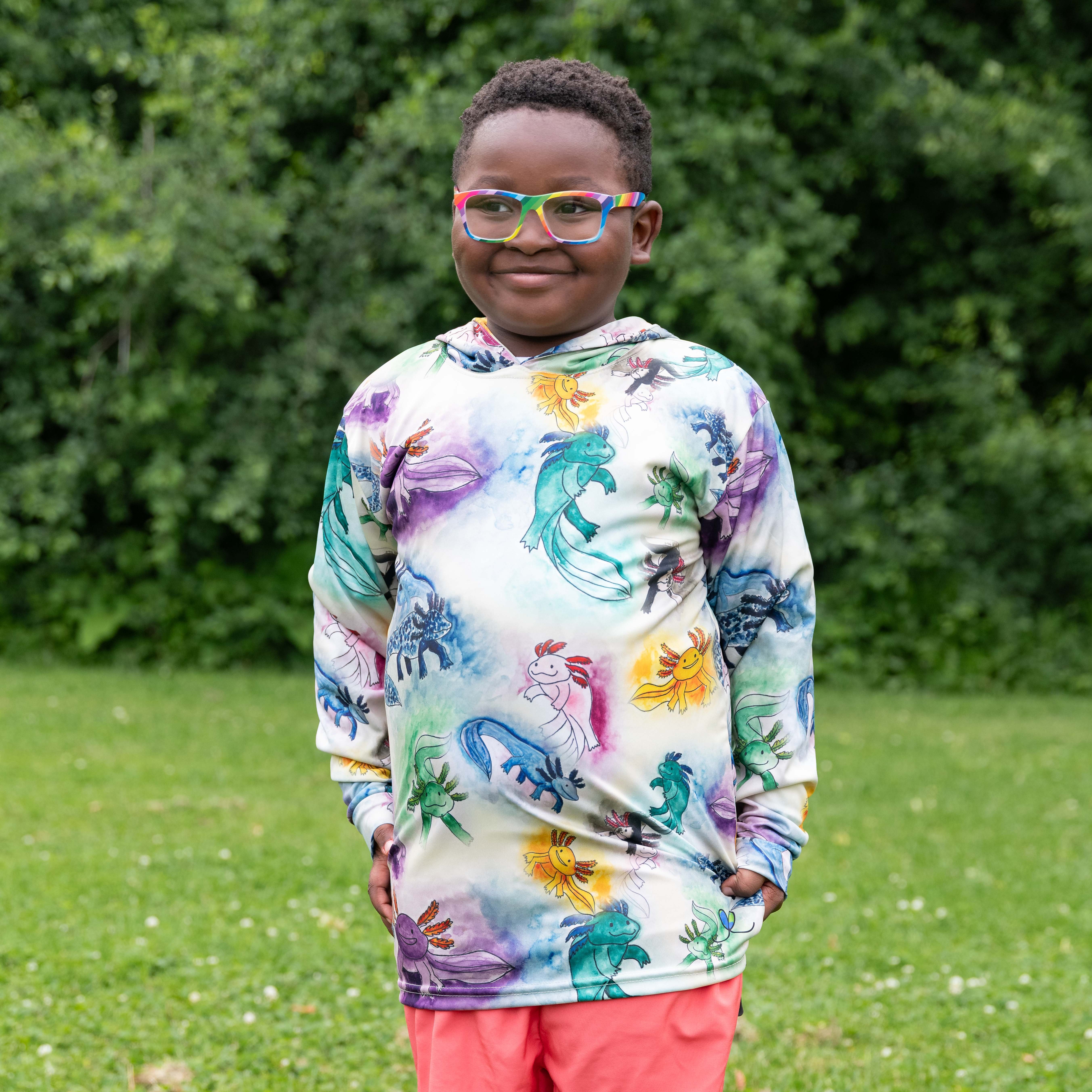 Axolotl Kids long sleeve hoodie